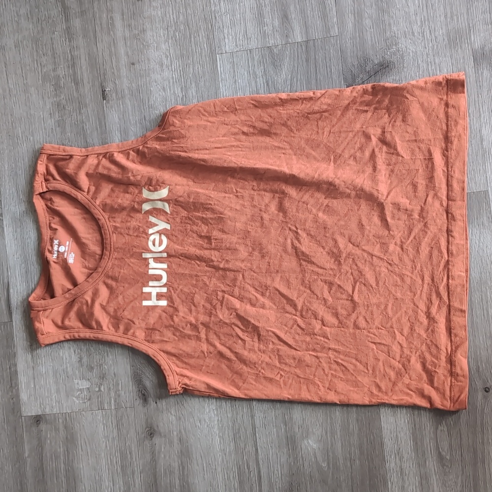 Hurley Orange and Gray Tank Tops Casual Athletic Wear - Picture 6 of 7